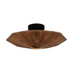 Good&Mojo Deckenleuchte Panama Rattan Braun | Geeignet für 1x E27 