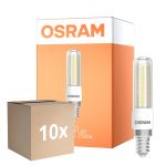 Mehrfachpackung 10x Osram Special T Slim LED E14 Klar 7W 806lm - 827 Extra Warmweiß | Dimmbar - Ersatz Für 60W 
