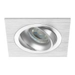 Noxion Einbau Spot Boxi MR16 schwenkbar Aluminium | Ausschnitt 80mm - GU10 Sockel